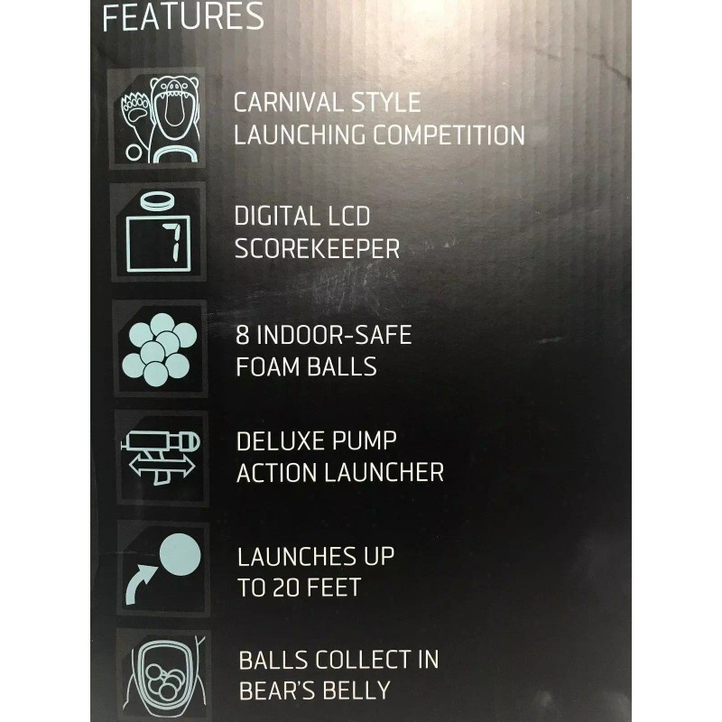 Sharper Image Hungry Bear Target Feeding Game w/Sound