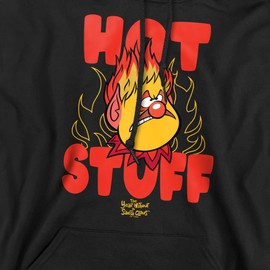 Popfunk The Year Without Santa Claus Hot Stuff Adult Pull-Over Hoodie, Black, Medium