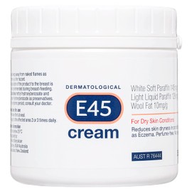 E45 - Dermatological Cream For Dry Skin Conditions | Non Greasy Emollient | Hypoallergenic | 350g