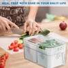 Generisch Storage Containers for Fridge with Lid, Divided Snack Storage