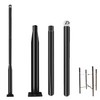 iFvBey Street Light Pole 10ft Tall - Black Outdoor Adjustable