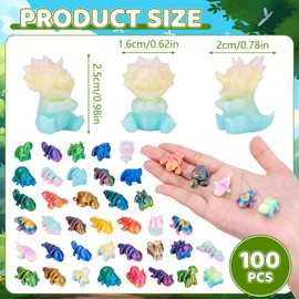 SelfTek 100 Pcs 3D Printed Mini Animals Blind Bags