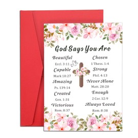 Eulalia Eclogue Easter Basket Stuffers, Easter Basket Essentials, Baptism Card, Religious Christian Gifts for Women, First Communion Baptism Confirmation Gifts for Teen Girls