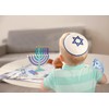 Mini Hanukkah Children Wooden Chanukah Menorah Pastel with Removable Candles