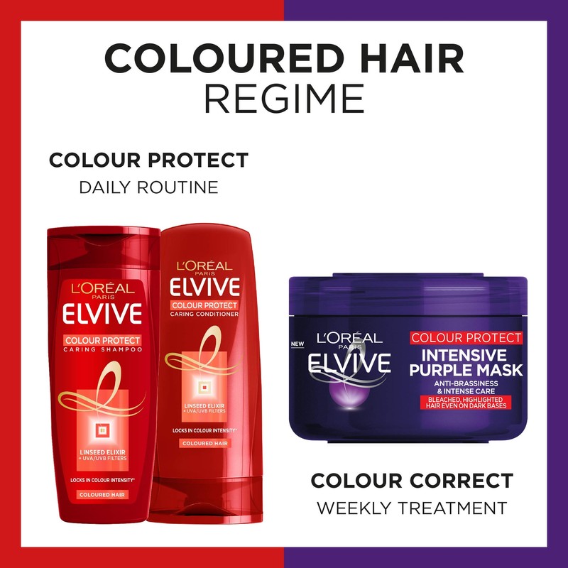 L'Oreal Paris Elvive Colour Protect Anti-Brassiness Purple Mask,250 ml