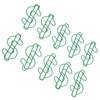 100pcs Dollar Shape Paper Clips Creatively Cute Plated Metal Bookmark