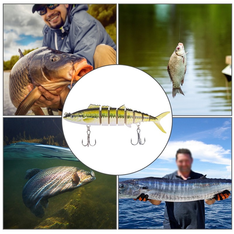 1 pcs Multi Sections Artificial Fishing Lure Bait Sea Fishing
