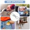 sourcing map Car Key Chain, Detachable Keychain Stainless Steel Buckle