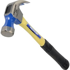 VAUGHAN Curved Claw Nail Hammer, Fiberglass Handle, 20 oz, Made In The USA, FS20, VN11505