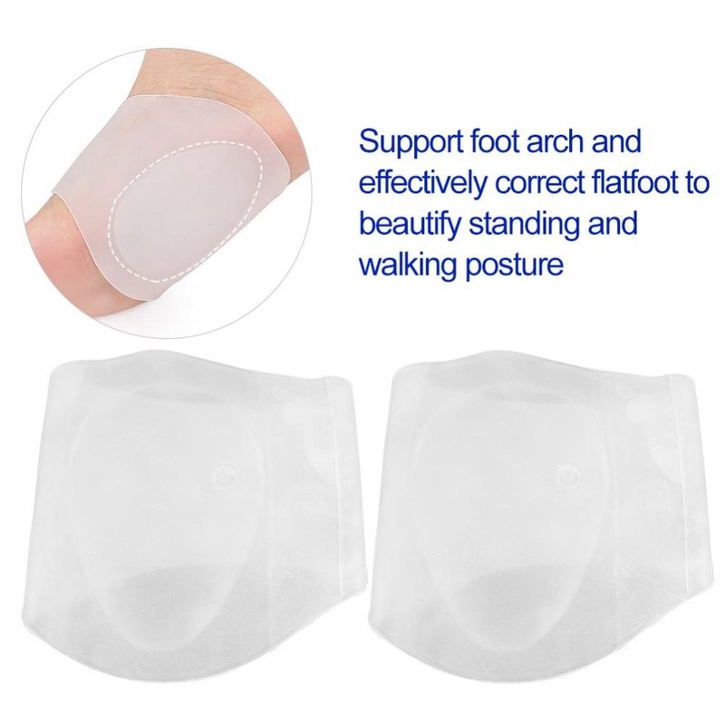 Arch Support Gel Set Soft Sleeves Cojín Elástico de Silicona