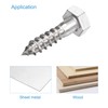sourcing map Hex Lag Screws, M10 x 40mm 304 Stainless