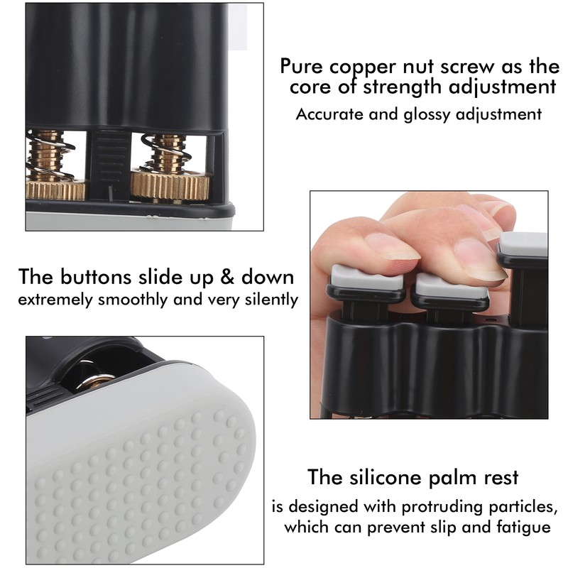 Piano Finger Trainer 5‑Key Adjustable Strengthener Musical Instrument Grip for