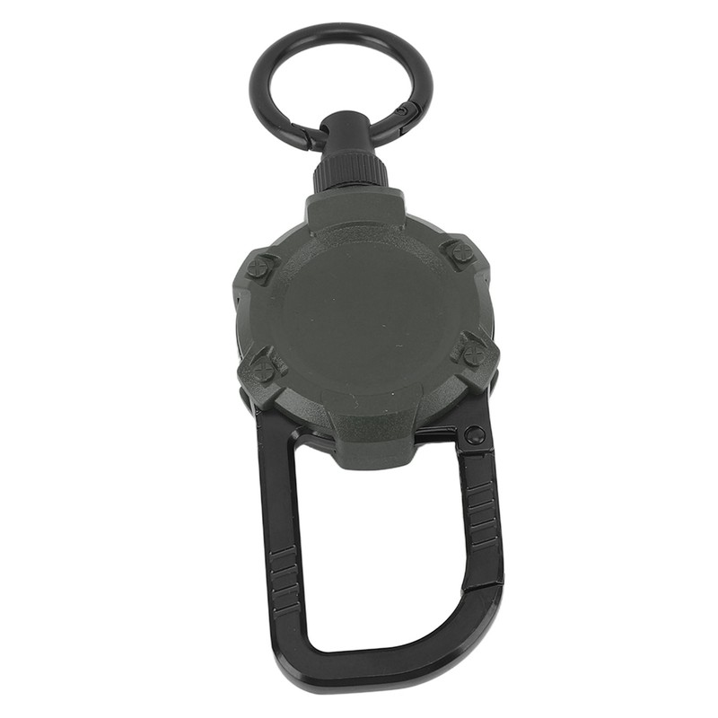 Magnetic Retractable Keychain Stainless Steel Wire Easy Pull Buckle Carabiner