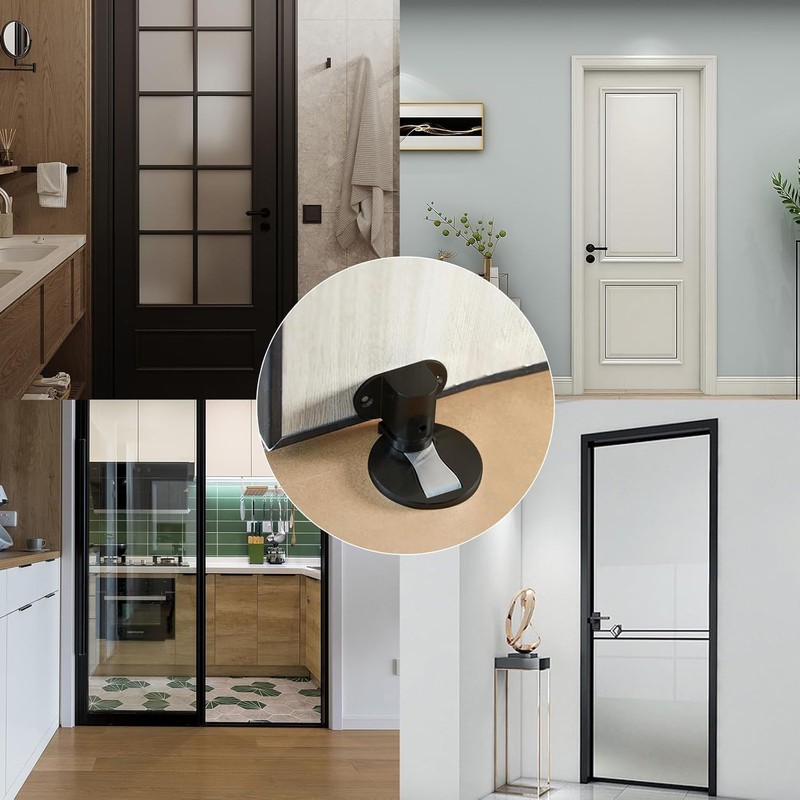 SensaBliss Adjustable Height Magnetic Door Stopper with Strong Magnet, Entrance
