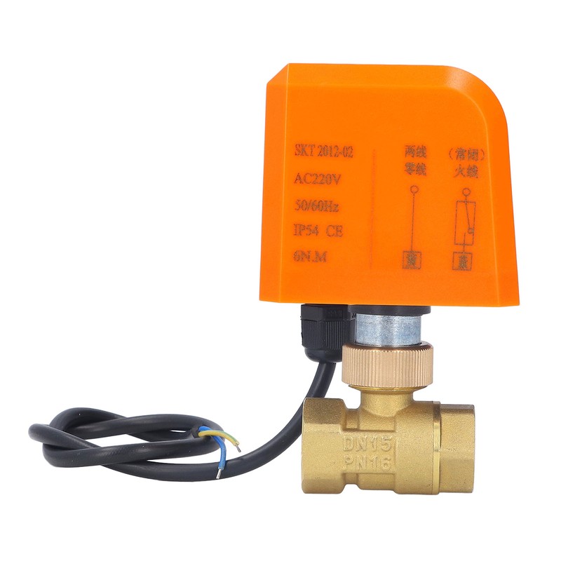 Motorized Ball Valve 2 Wire 2 Way Normally Closed DN15