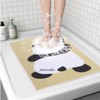 LY4U Loofah Shower Mat, Non-Slip, Soft PVC Shower Tray Mat,