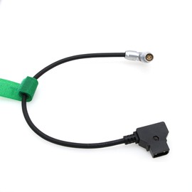 HangTon 20" D-Tap to Right Angle Power Cable for Red Komodo-X Epic Scarlet Dragon DSMC2 V-Raptor Camera Rotatable Adjustable 6 Pin Female