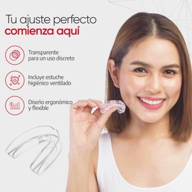Guarda dental - 8 pcs de protector bucal para dormir, ideal para bruxismo y relajación mandibular, guarda bruxismo dental - paquete con 8 bucales y caja de almacenamiento.