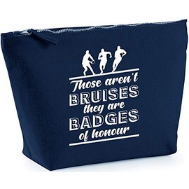 Hippowarehouse Those aren't bruises they're badges of honor (Rugby) printed make up cosmetic wash bag 18x19x9cm