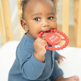 Bella Tunno Happy Teether – Soft & Easy Grip Baby Teether Toy, Silicone Teether Ring to Help Soothe Gums, Non-Toxic and BPA Free, Bub Club