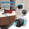 2000Watts Voltage Converter, 220V to 110V Converter, International Plug Adapter,