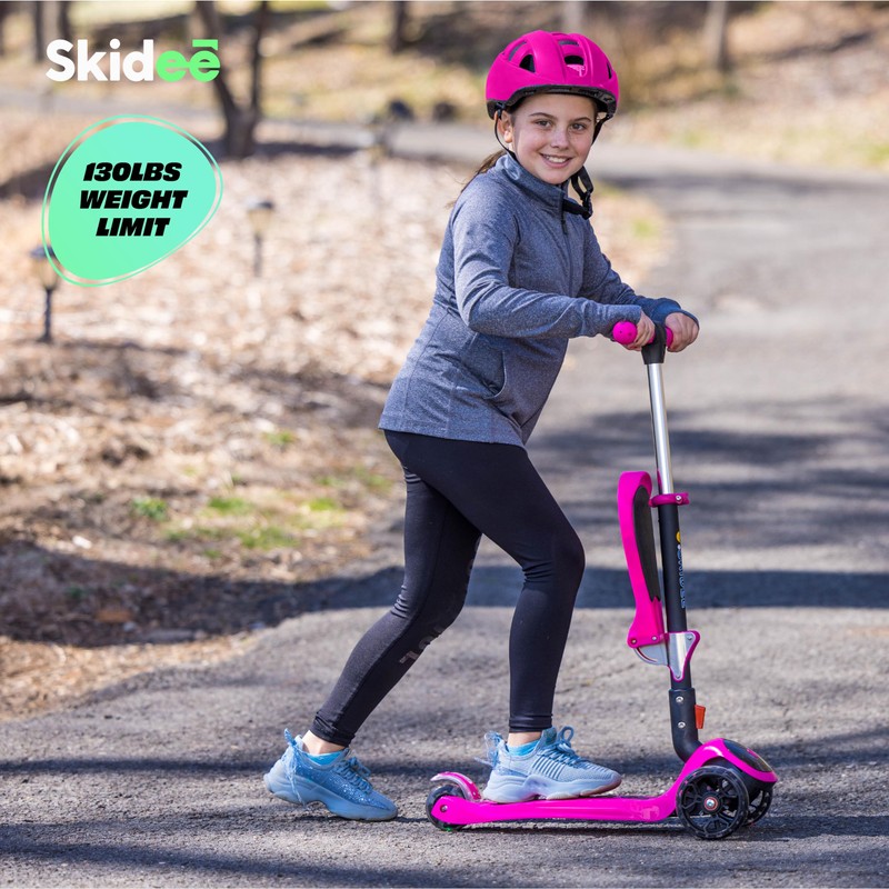 SKIDEE Kick Scooters for Kids Ages 3-5, Adjustable Height Foldable