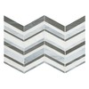 MSI Urban Wave Lapis Interlocking Glass Tile for Kitchen Backsplash,