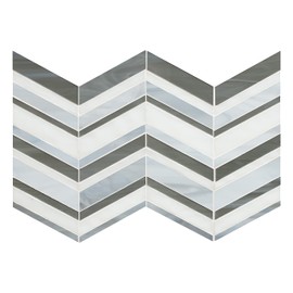 MSI Urban Wave Lapis Interlocking Glass Tile for Kitchen Backsplash, Wall Tile for Bathroom, Shower Wall Tile, Accent Wall Tile