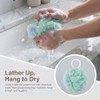 4 Pack African Net Shower Puffs - Mesh Soft Loofah