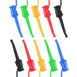 DORHEA 5Pcs Test Hook to Test Hook Test Cables Dual Ended Test Hook Wire Cable for Multimeter Electrical Testing