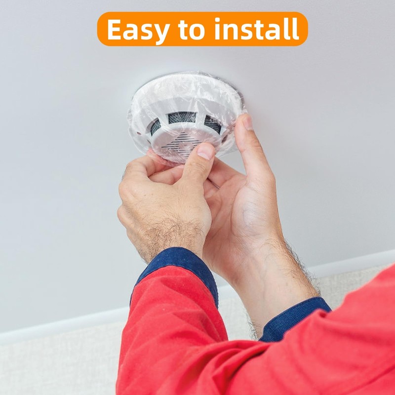 Cididu 100 Pack Smoke Detector Cover, Plastic Fire Alarm Cover