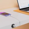 Desktop Power Grommet, 2 USB Charging Ports Small Hidden Flush