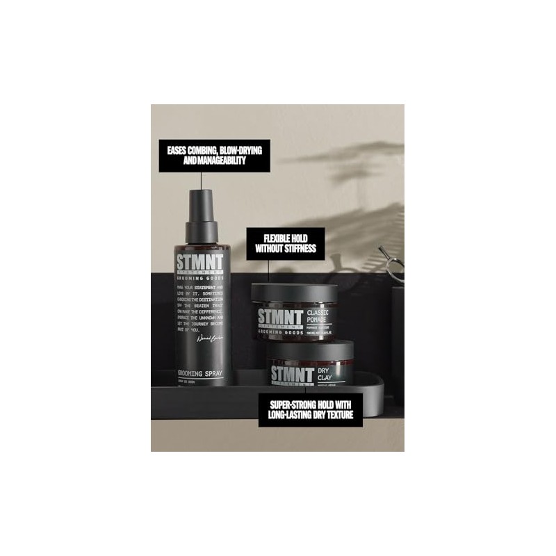 STMNT Grooming Goods Classic Pomade, 3.38 oz | Natural Shine