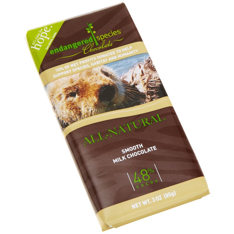 Endangered Species Milk Chocolate Bar (48% cocoa)