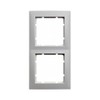 Complete set Berker S.1 cover frame, 2-way – polar white,