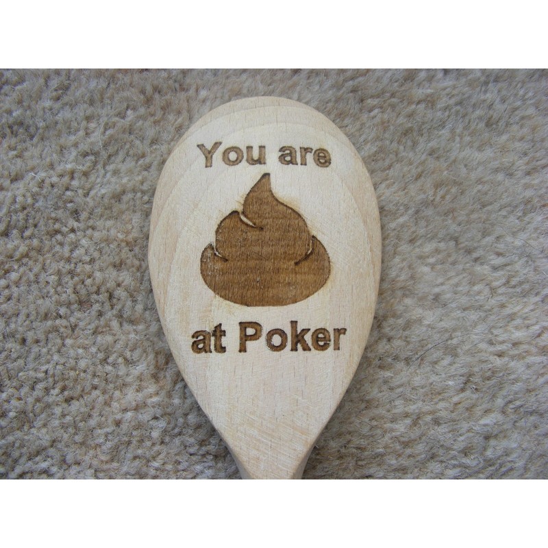FastCraft NEW ENGRAVED POKER WOODEN SPOON LOSER LAST BOOBY PRIZE