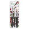 Sanelli Set 3 Coltelli Frutta e verdura: Spelucchino multiuso cm.11-Pomodoro