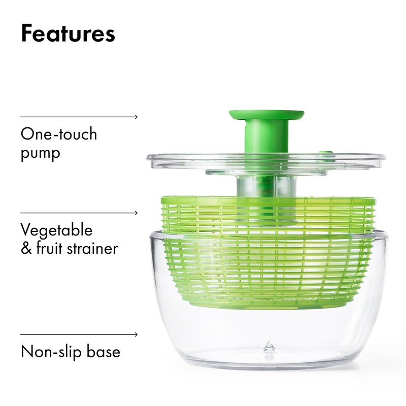OXO Good Grips Salad Spinner - Large, Green Lettuce &