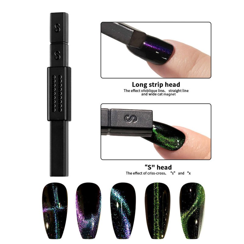BORN PRETTY 7 Pieces Magnet Set, Cat Eye Tools, 3D
