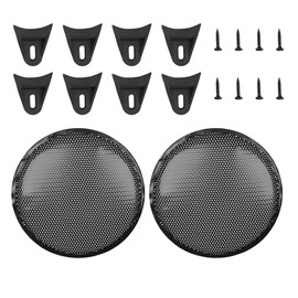 MACHSWON 2pcs Car Grill Cover Mesh Protector Speaker Cover Woofer Subwoofer Grill for Honda 12"
