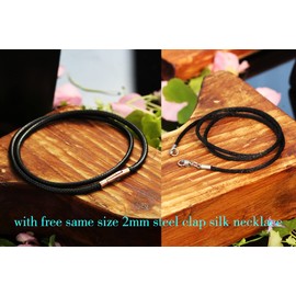 Findout 2mm Black Waterproof Braided Leather Wax Rope Chain Necklace With Rose Gold Stainless Steel Bayonet Clasp Rope Chain Necklace for Women and Men 14-36 Inch (18 inches)