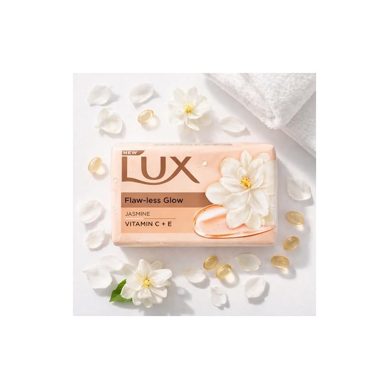 Lux Velvet Touch Jasmine & Almond Oil Soap Bar, 3x150g