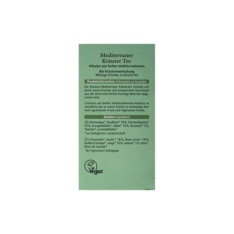 Alnatura Organic Mediterranean Herbal Tea 40g