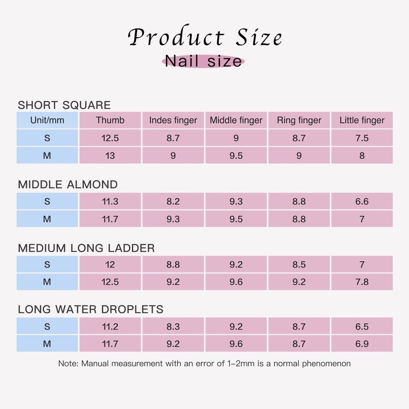 Soovbk Professional Handmade French Tip Press on Nails, Medium Almond