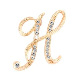 Letter Brooch Pins Initial Rhinestone Brooches and Pins for Women Charms Crafts Jewelry Christmas Stockings Stuffers