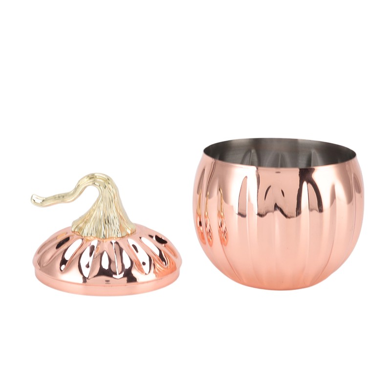 Pumpkin Wine Glass Pumpkin Shaped Stainless Steel Rose Gold Wine