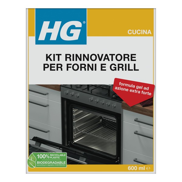 HG Kit per Fare Tornare Brillanti Forni e Grill, 600 ml