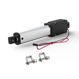3 Inch 28lbs Mini Stroke 12V Electric Linear Actuator 4mm/sec Linear Motion Actuator with Brackets for Cabinets, Robotics, Home Automation, Window Opener(120N, 75mm)