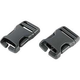Tatonka Unisex Adult SR-Buckle 20 mm QA (1 Pair) Buckle, Black, 20 mm