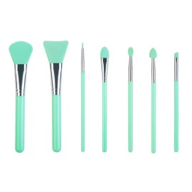 LORMAY 7 PCS Silicone Brush Applicator Kit Mint Green